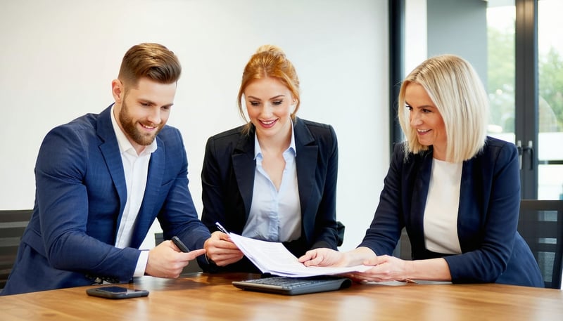 TrustPoint Investments team facilitating a property deal